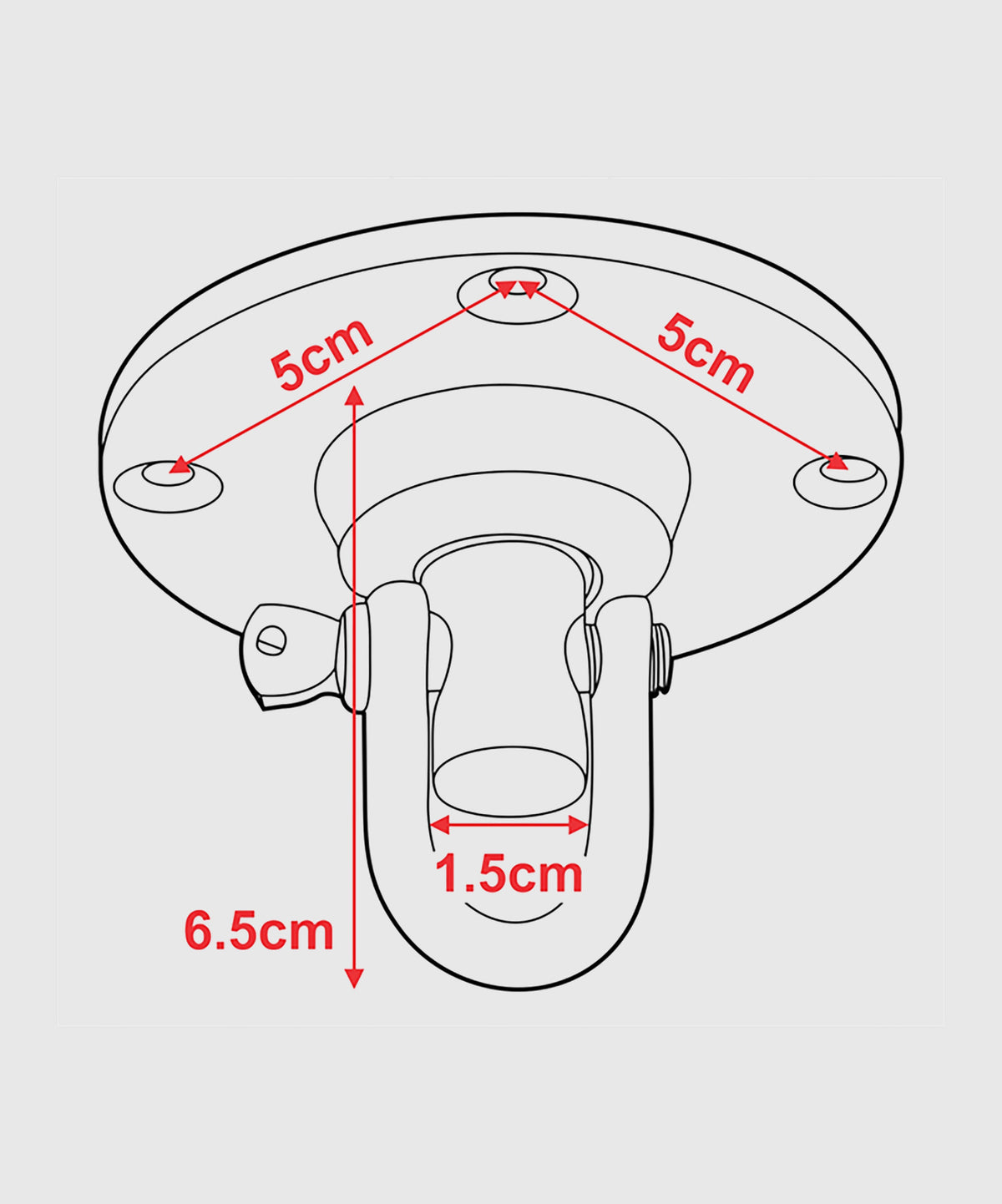 Crochet pivotant pour poire de vitesse RDX Sports - Acier