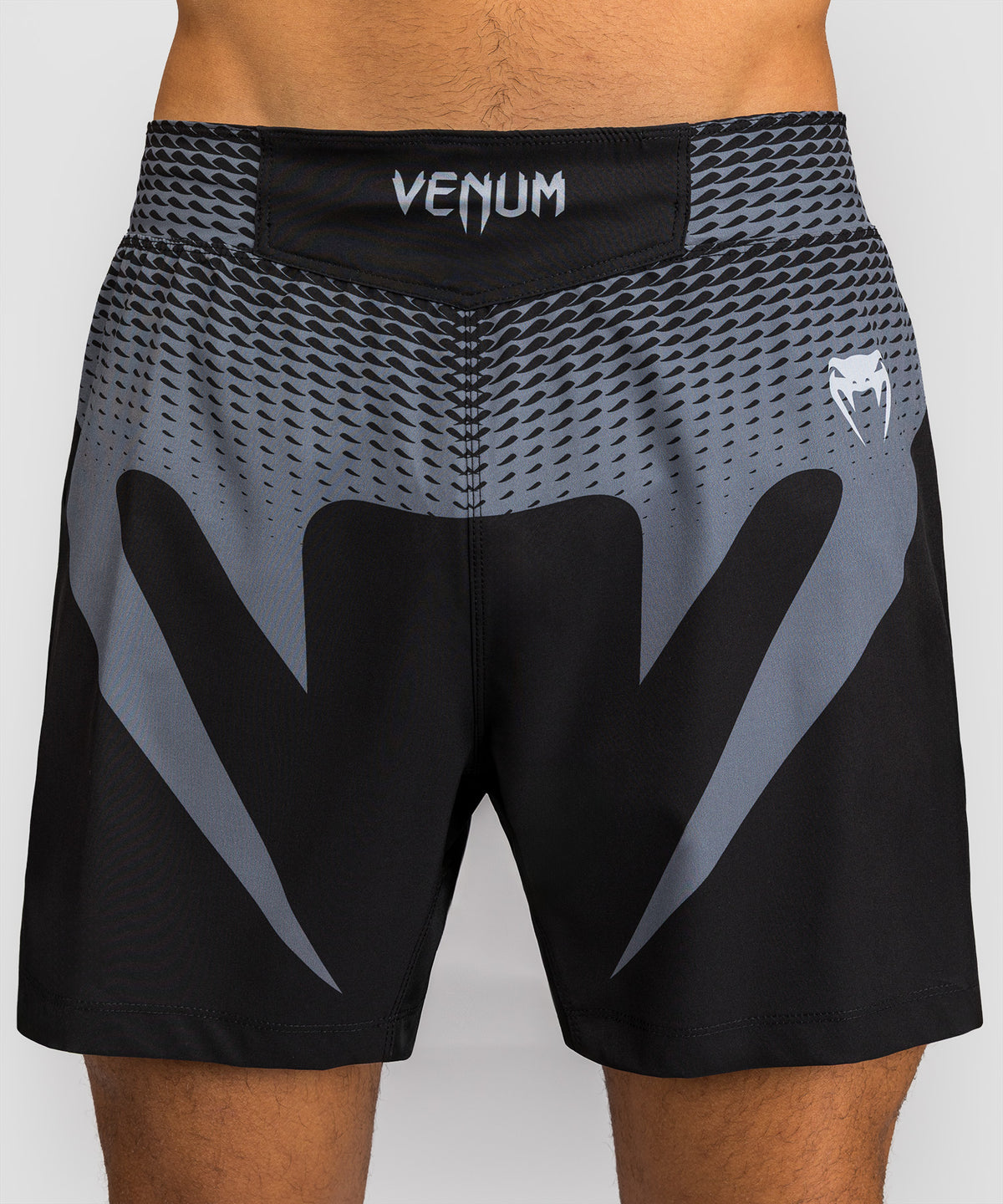 Venum No Gi Fightshorts - Black/ Silver Grey