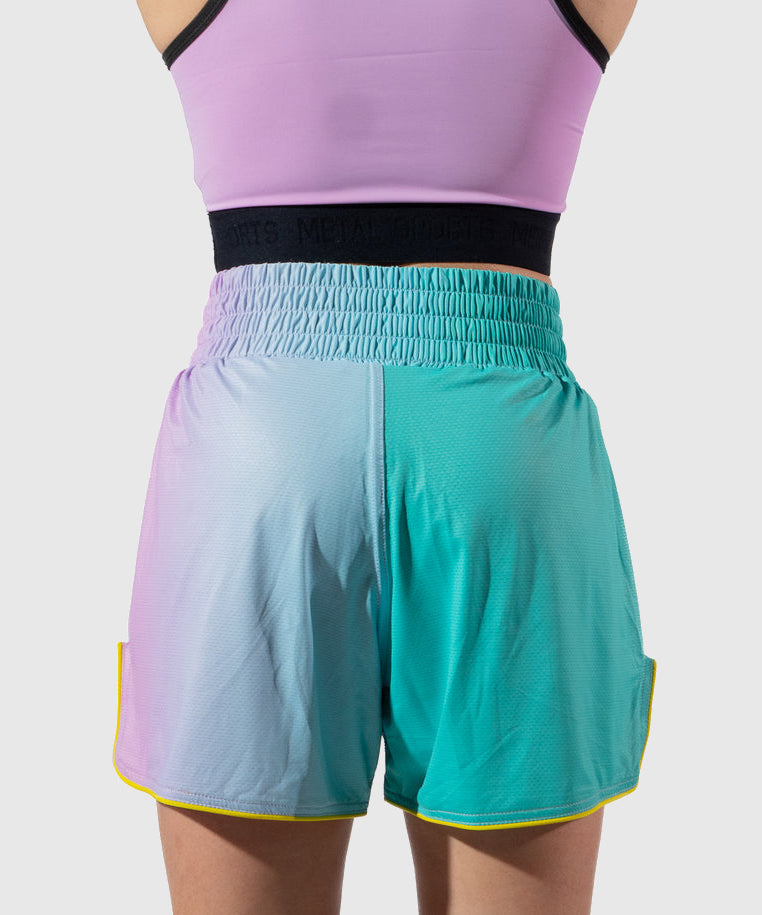 Metal Boxe One Post Cutting Treats Muay Thai Shorts - Violett