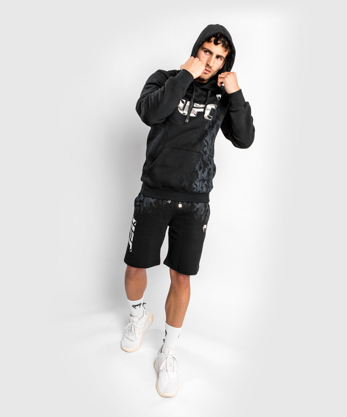 Short de Sport en Coton Homme UFC Venum Authentic Fight Week - Noir