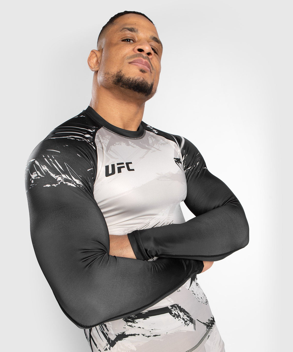 T-Shirt de Compression UFC Venum Authentic Fight Week 2.0 - Sable/Noir