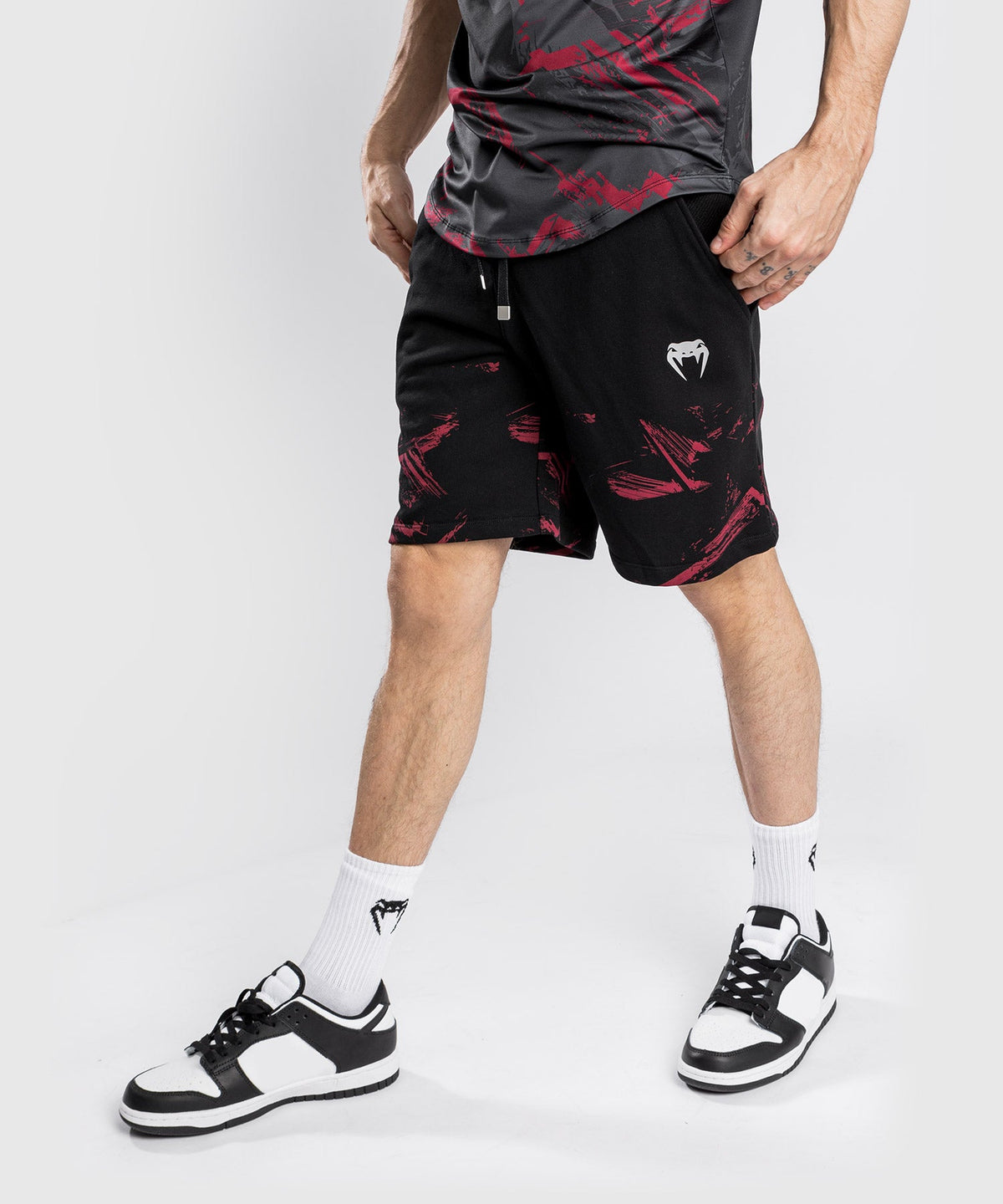 Venum Authentic Fight Week 2.0 UFC Baumwoll-Shorts - Schwarz/Rot