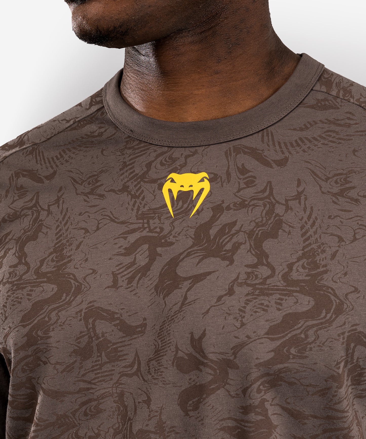 T-shirt à Manches Longues pour Hommes UFC Fusion by Venum Fight Week - Marron Terrestre