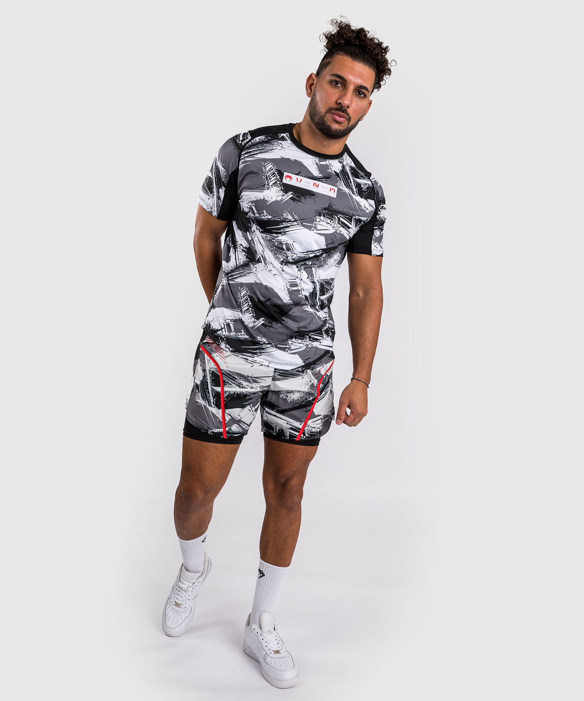 Venum Electron 3.0 Maglietta Dry-Tech - Grigio/Rosso