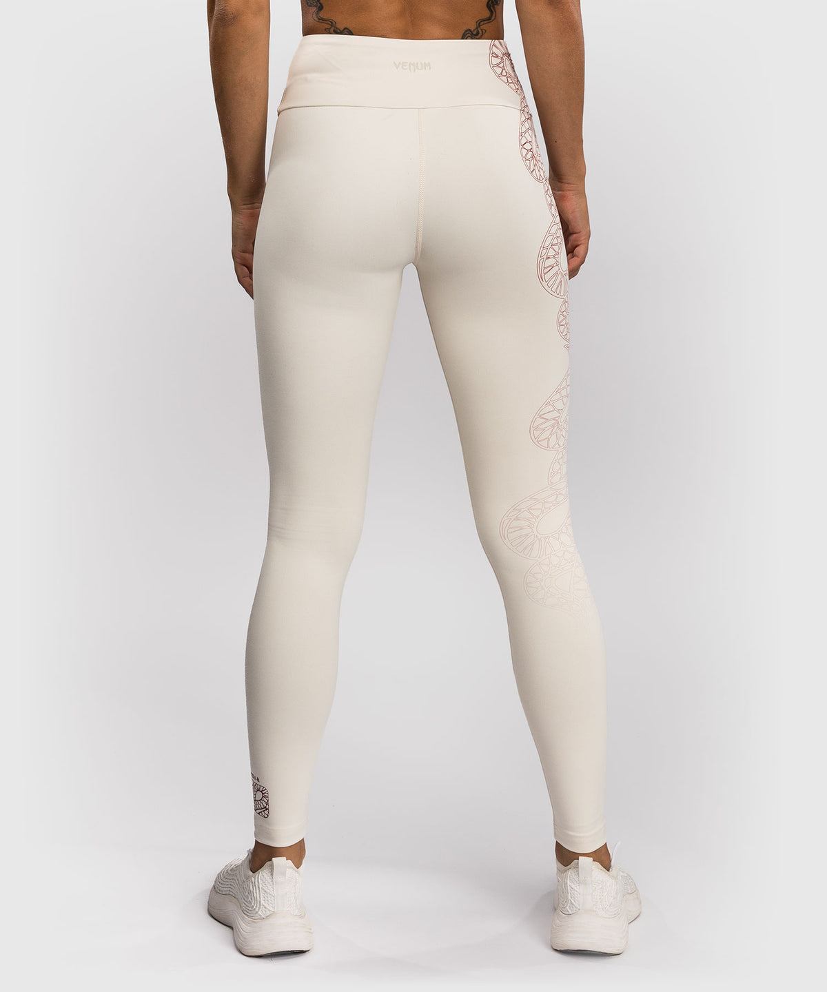 Venum Serpenti Damen Leggings – Elfenbein/Burgunder