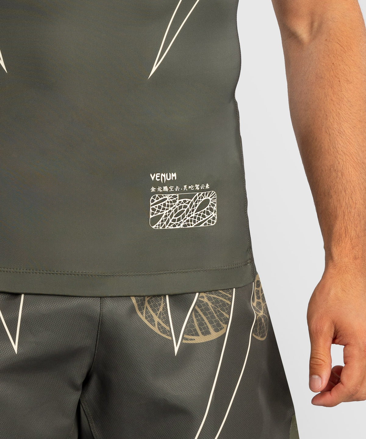 Venum Serpenti Rashguard de Manga Corta – Caqui/Bronce/Marfil