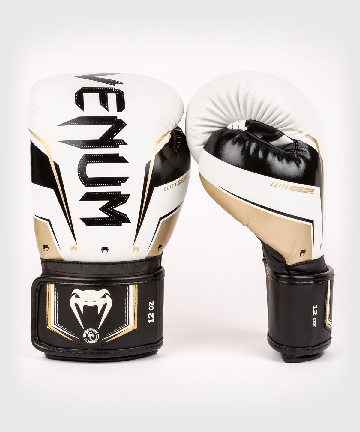 Gants de Boxe Venum Elite Evo - Blanc/Or
