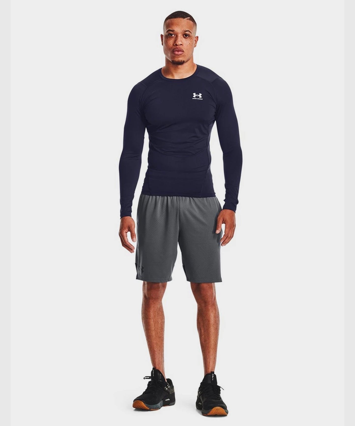 Under Armour Heatgear® T-Shirt a Maniche Lunghe – Blu Navy