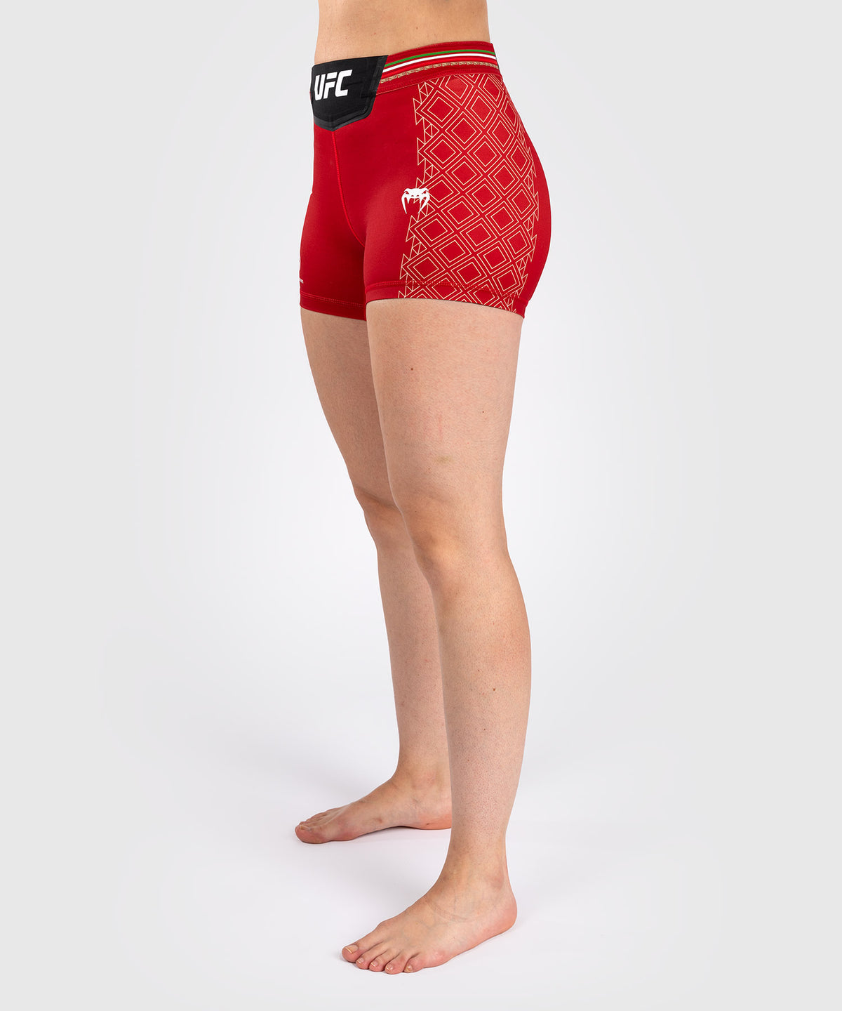 Noche UFC by Venum Authentic Fight Night Pantalones cortos Vale Tudo para mujer - Corte corto - Rojo