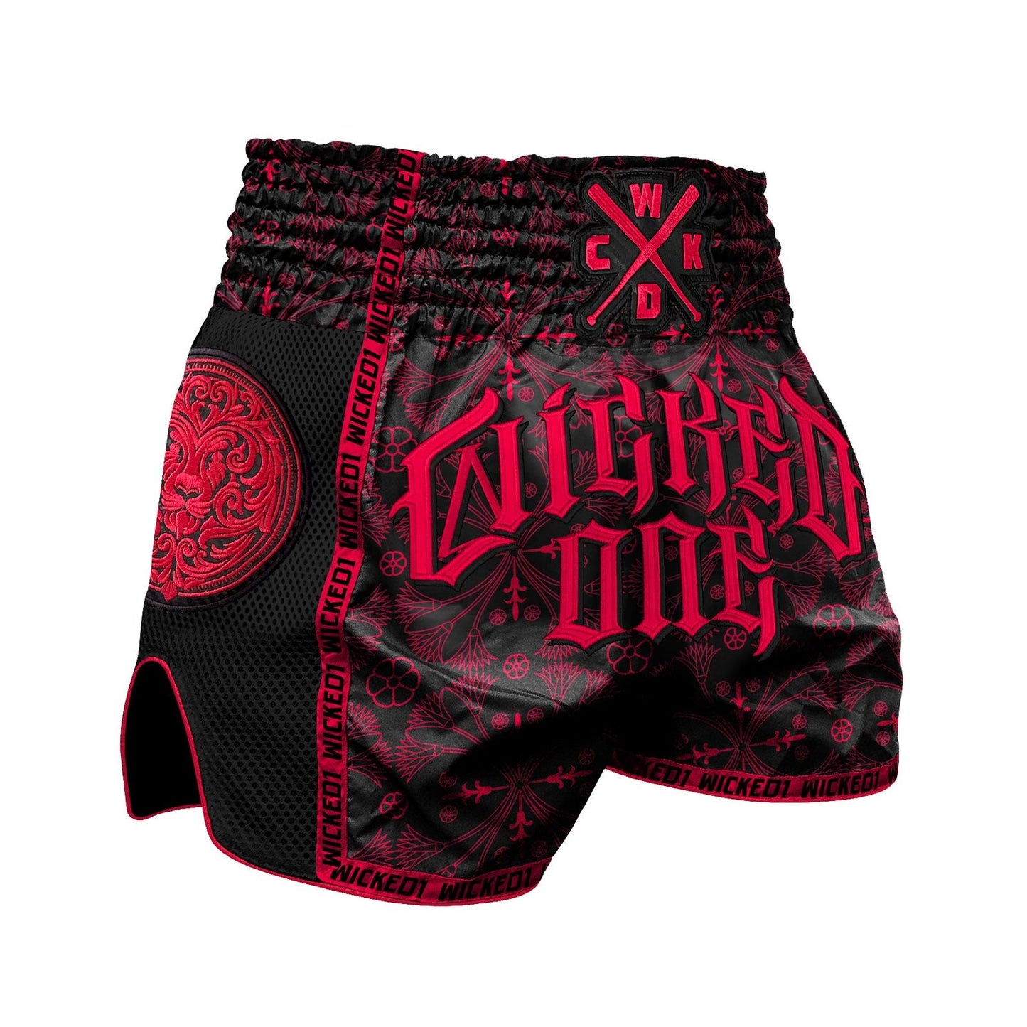 Short de Muay Thai Wicked One Kingdom - Rouge
