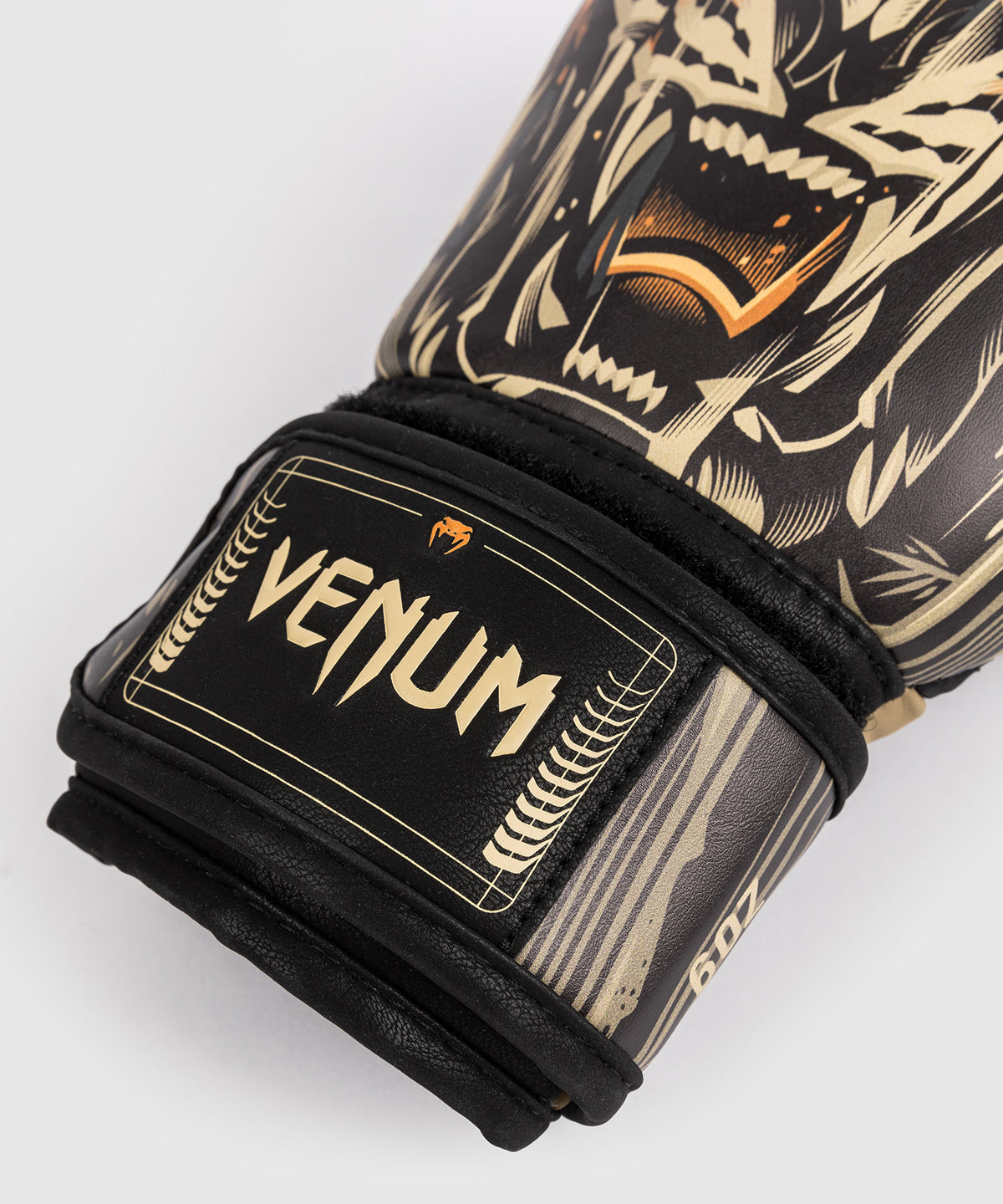Venum Tiger Kinder Boxhandschuhe - Schwarz/Neon Orange