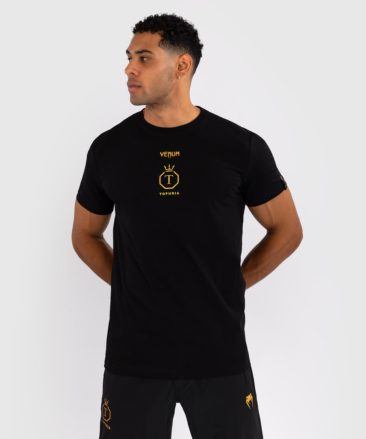 Venum x Topuria Unmatched Edition T-Shirt - Schwarz/Gold