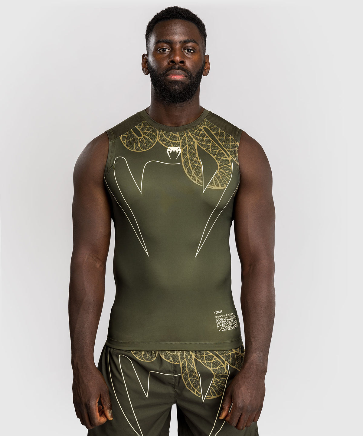 Venum Serpenti Rashguard Sin Mangas – Caqui/Bronce/Marfil