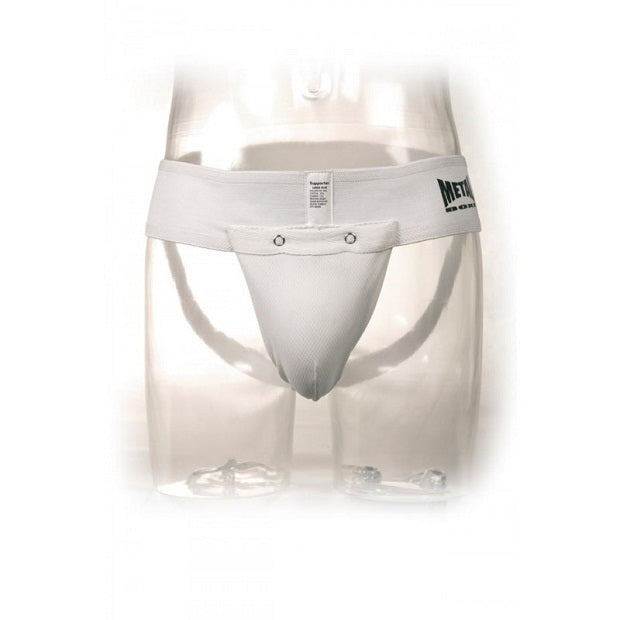 Metal Boxe Groin Guard and Supporter - White
