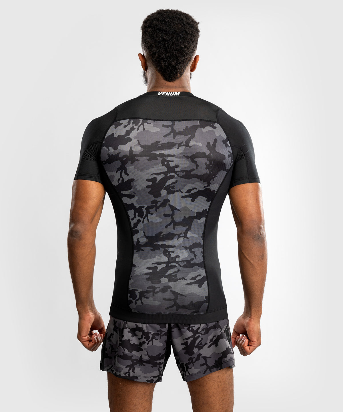 Venum x Polaris Kurzarm Rashguard - Schwarz/Grau