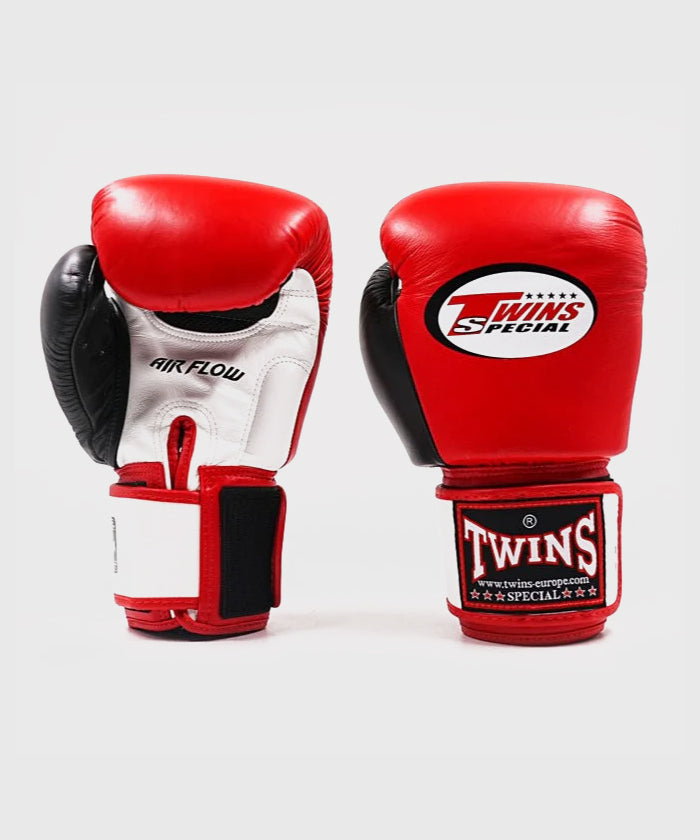 Twins BGVL3 Air Guantoni da Boxe - Rosso/Bianco/Nero
