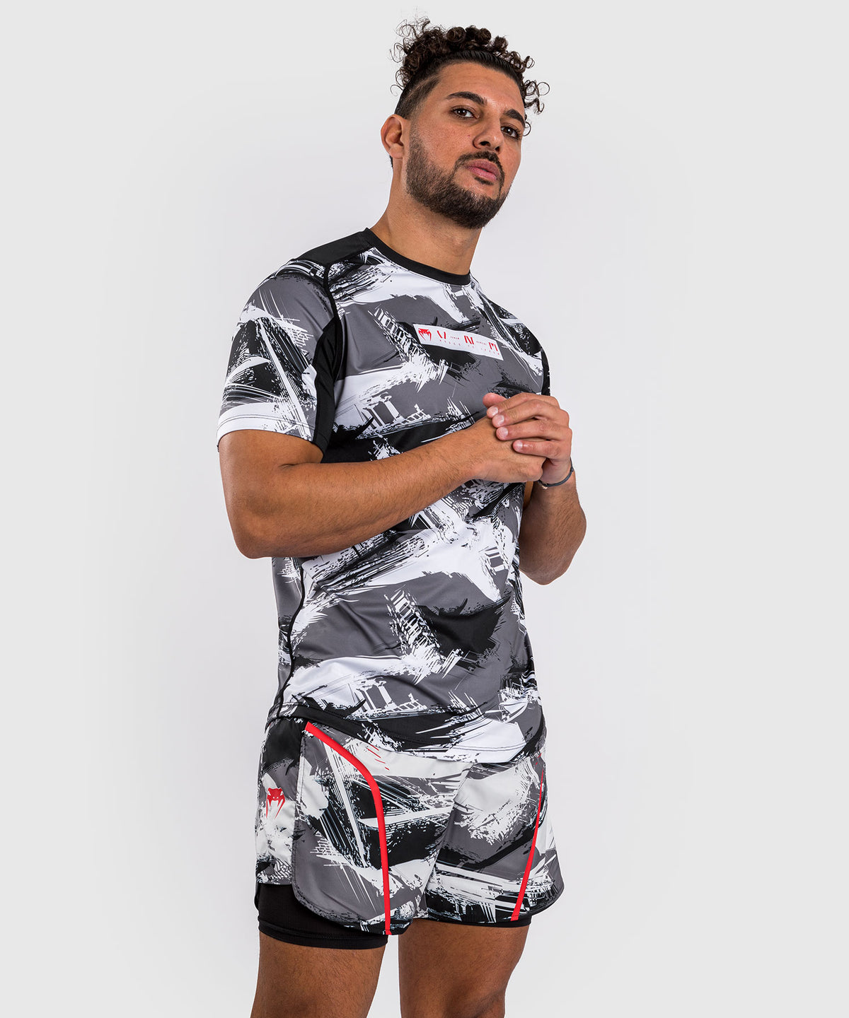 Venum Electron 3.0 Maglietta Dry-Tech - Grigio/Rosso
