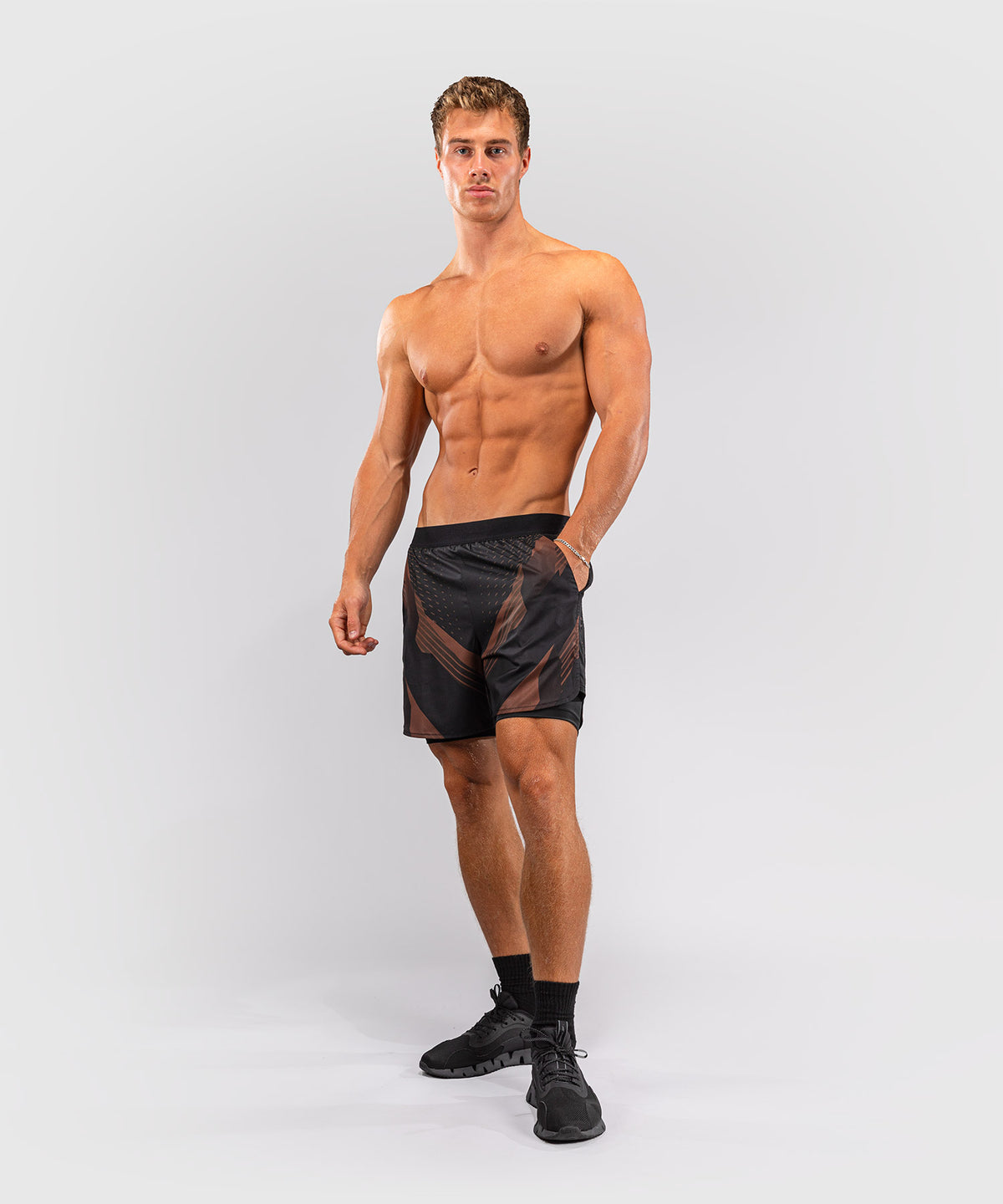 Short d’Entraînement Venum No-Gi 6.0 - Noir/Marron
