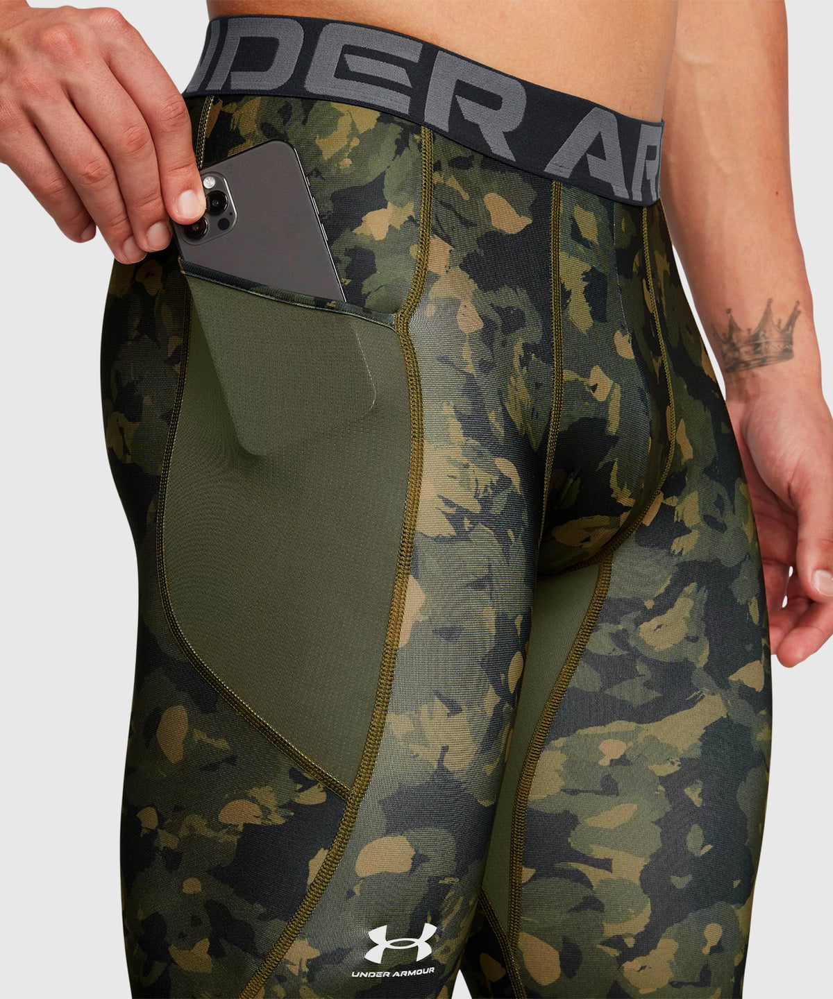 Pantalon De Compression Under Armour Heatgear - Kaki/Camo