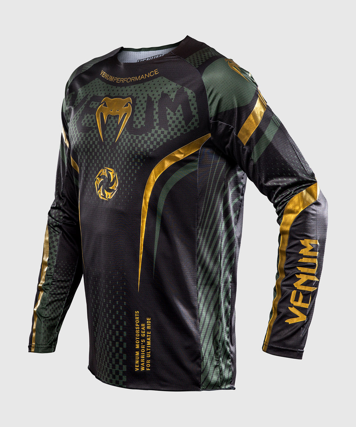 Venum MX Challenger Jersey - Black/Green/Gold
