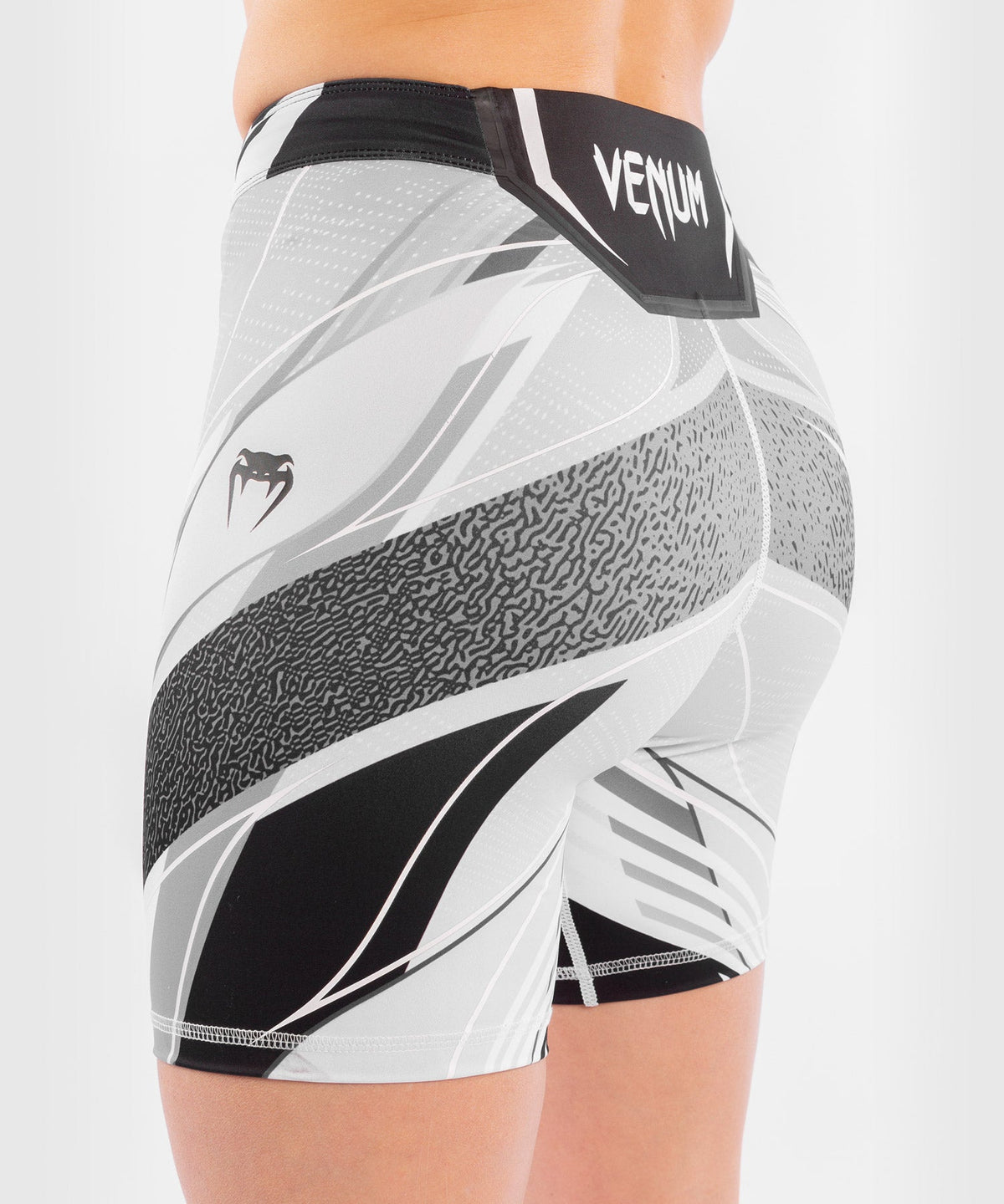 Women's UFC Venum Authentic Fight Night Compression Short - Long Cut - White