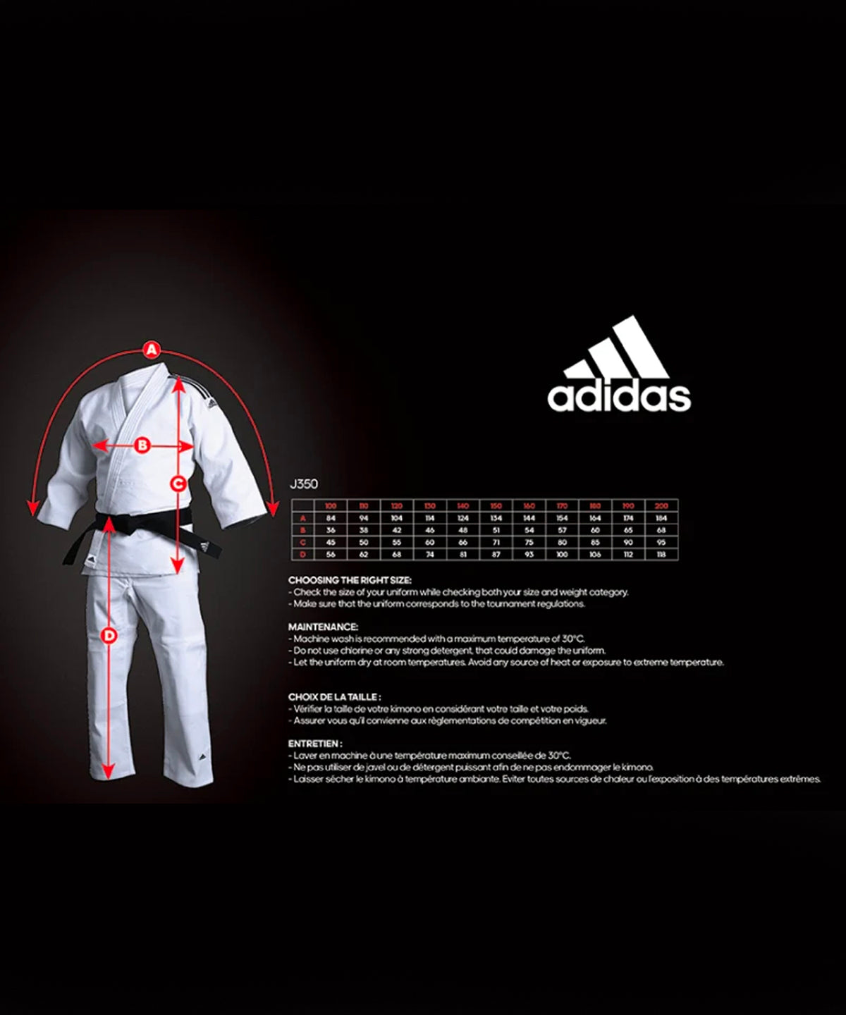 Adidas J350 Club Judo Gi per Bambini - Bianco