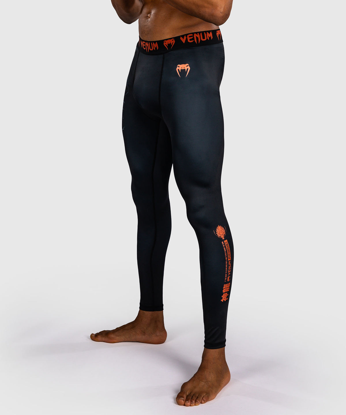 Venum Thunder Dragon Pantaloni a Compressione – Nero/Grigio/Rame