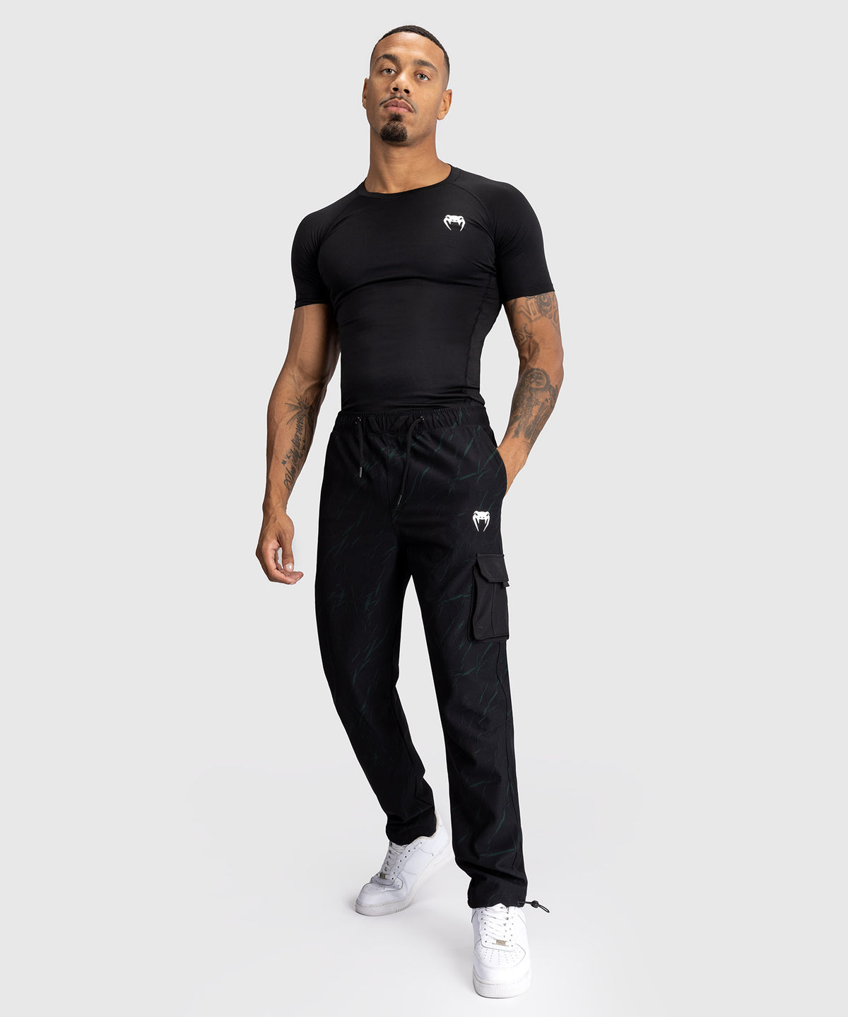 Venum Trooper Pantalones de Chándal Para Hombre - Negro/Verde Bosque