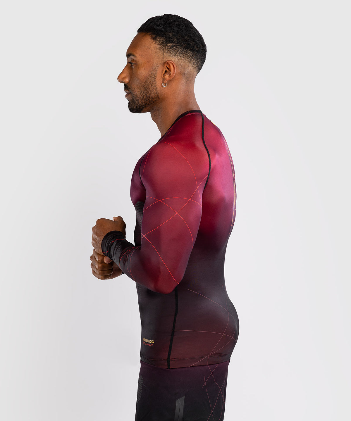 Rashguard Manches Longues Venum Tactical XT- Noir/Bordeaux/Or