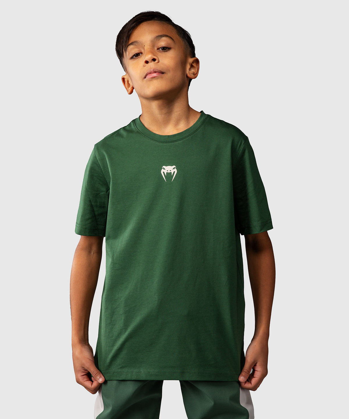 T-shirt pour Enfants Venum Contender – Vert Forêt/ Blanc Cassé