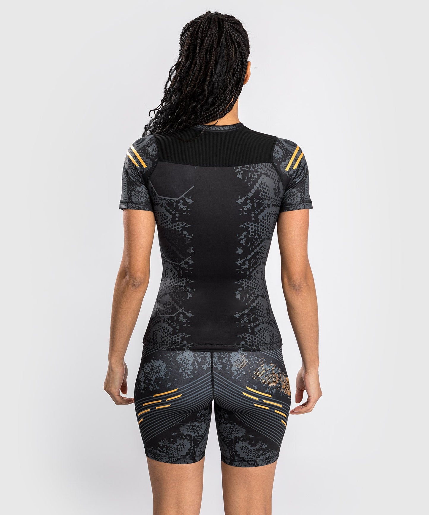 Rashguard à manches courtes pour Femmes UFC Adrenaline by Venum Authentic Fight Night - Champion