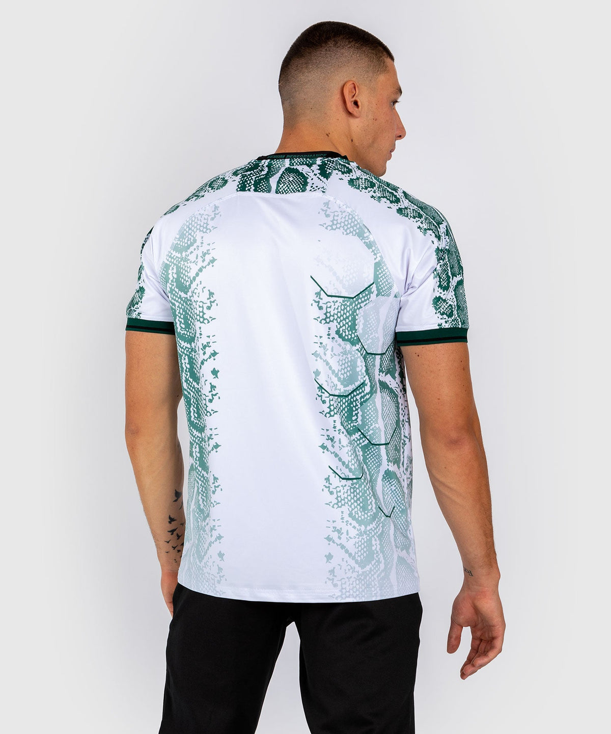 T-shirt Technique pour Hommes UFC Adrenaline by Venum Authentic Fight Night - Emerald Edition - Blanc/Vert