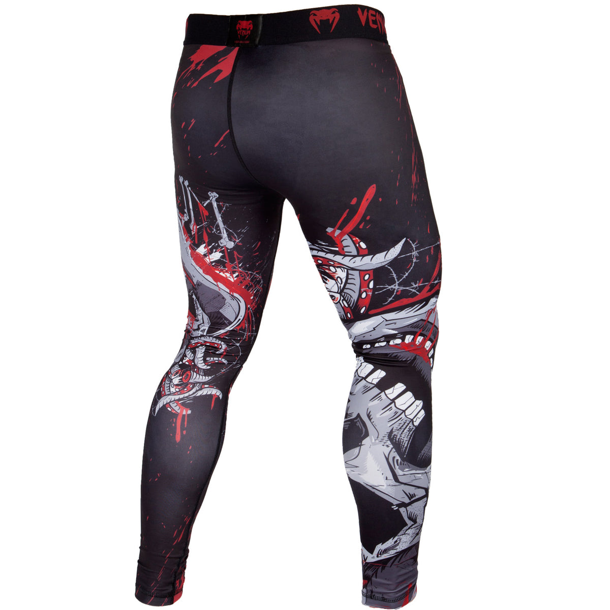 Pantaloni a compressione Venum Pirate 3.0 - Nero/Rosso