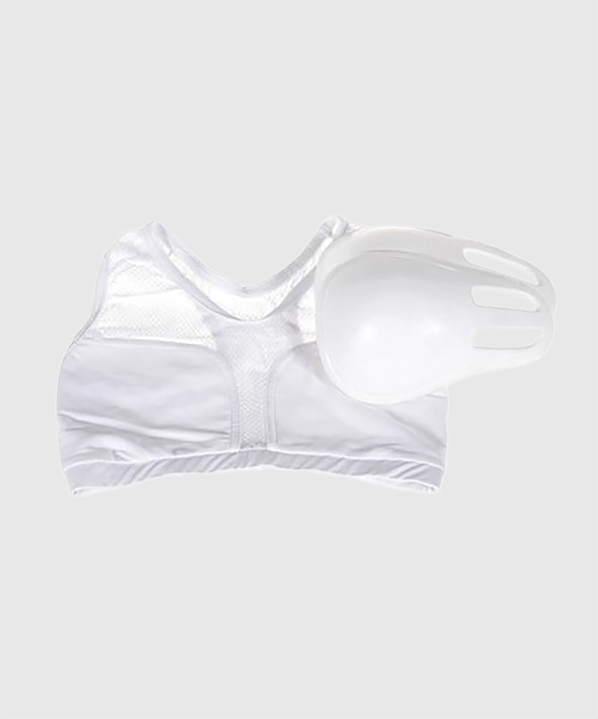 Metal Boxe Damen-Brustschutz - Weiß