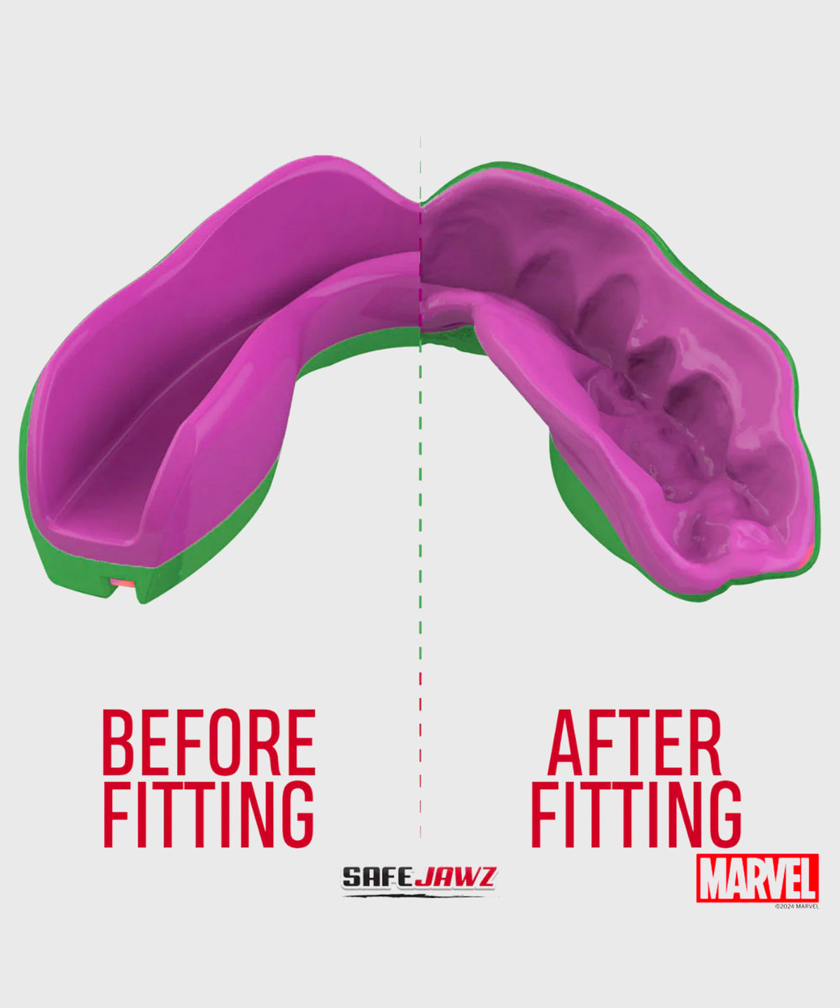 Protège-Dents Safejawz Marvel - The Hulk - Vert