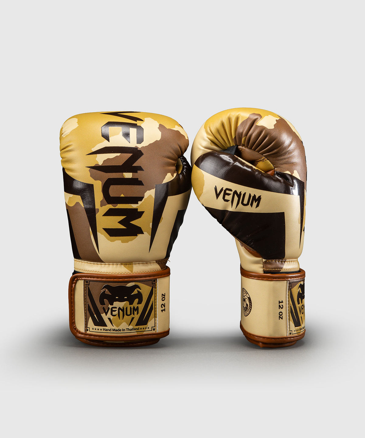Gants de boxe Venum Elite Camo - Beige Clair/Marron