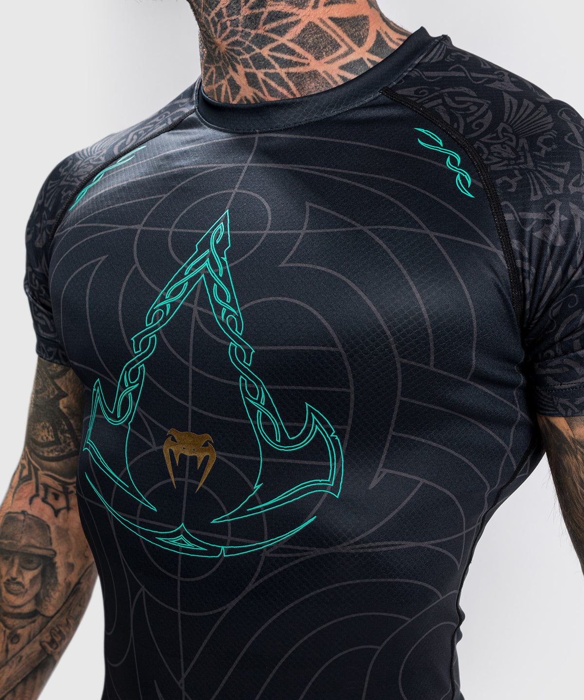 Rashguard Venum Assassin's Creed Reloaded - Mangas cortas - Negro