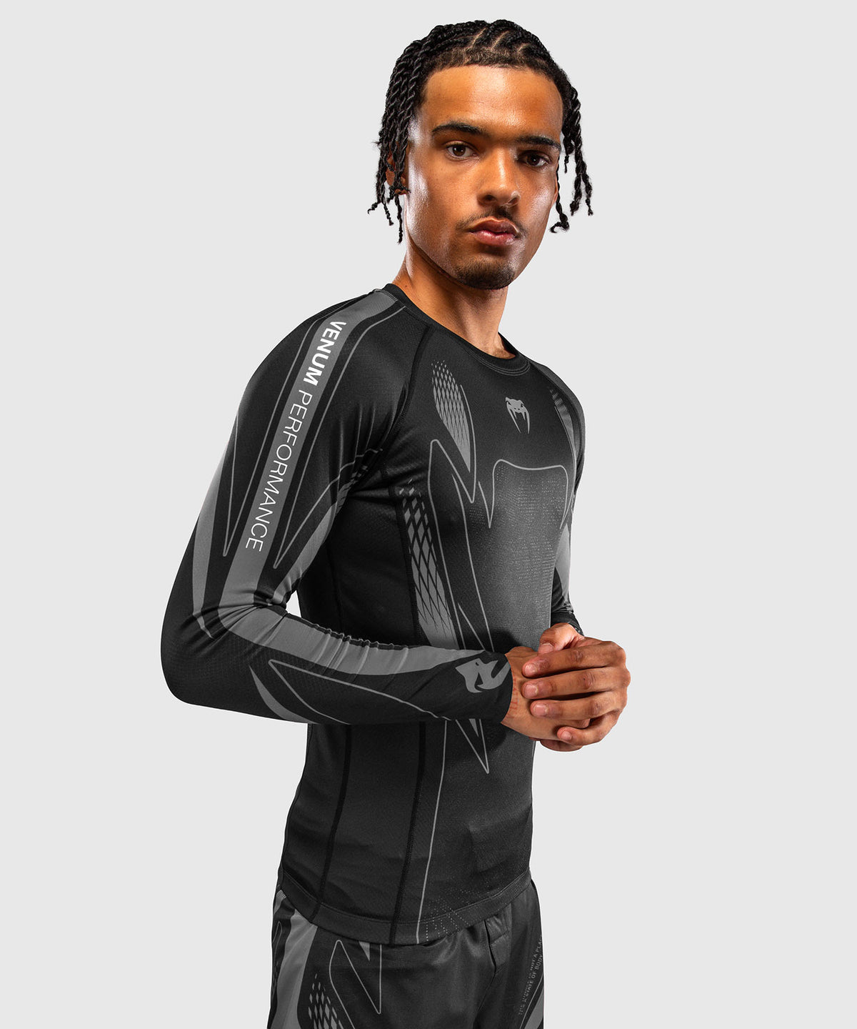 Venum Amazonia Reborn Langarm-Rashguard - Schwarz/Grau