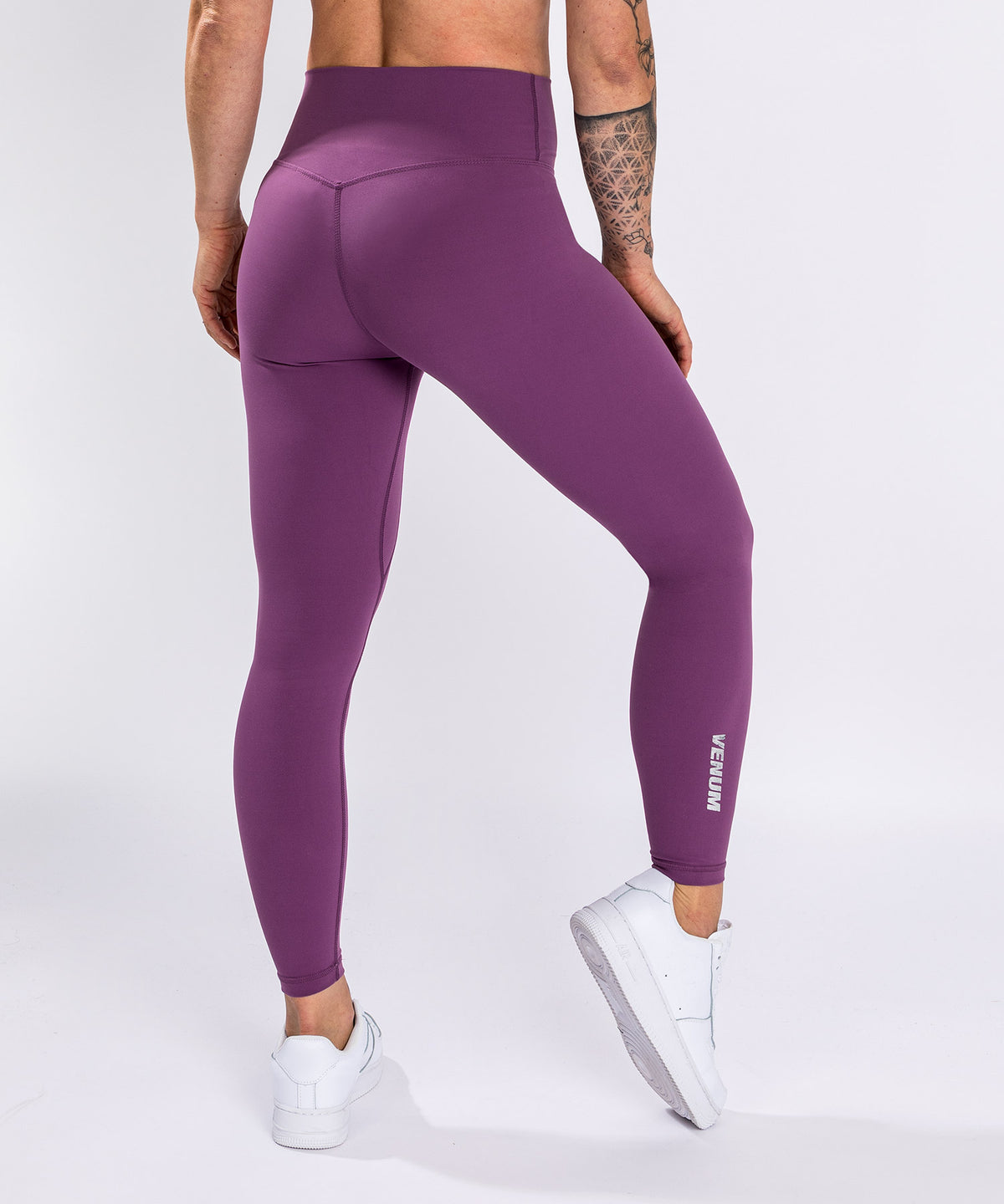 Venum Essential Lifestyle Leggings - Dunkle Orchidee/Gebürstetes Silber