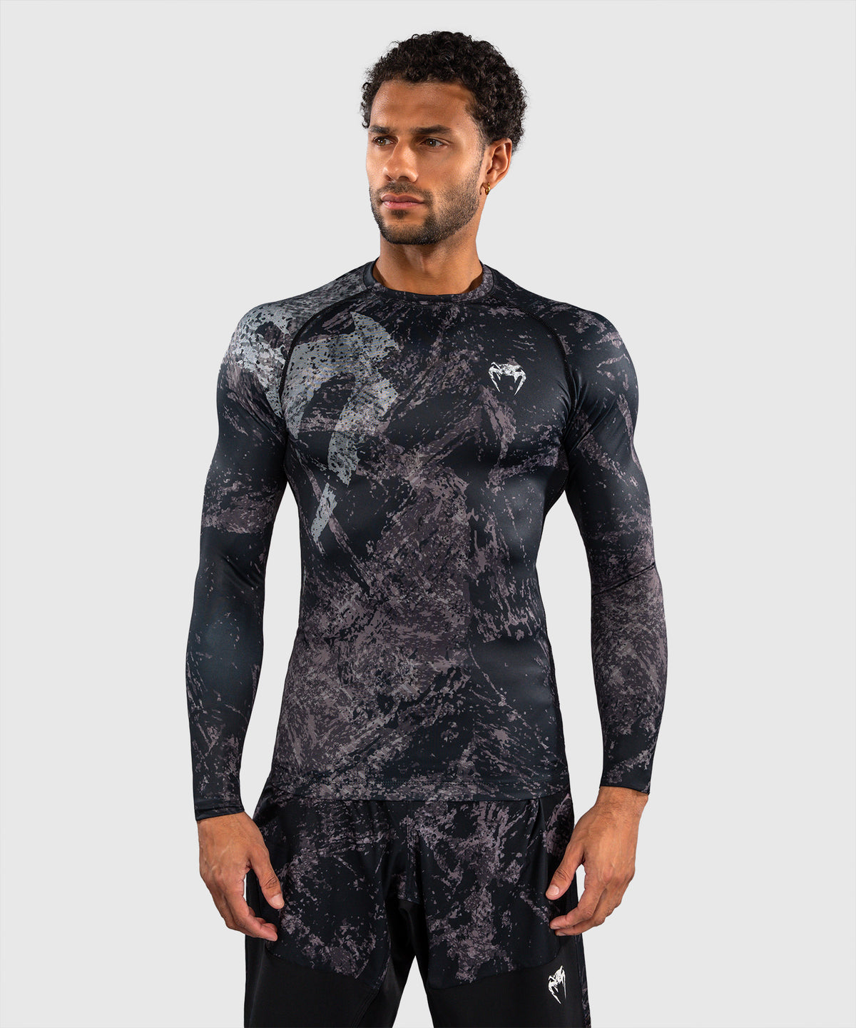 Rashguard à Manches Longues Venum Rage & Workout - Noir/Gris