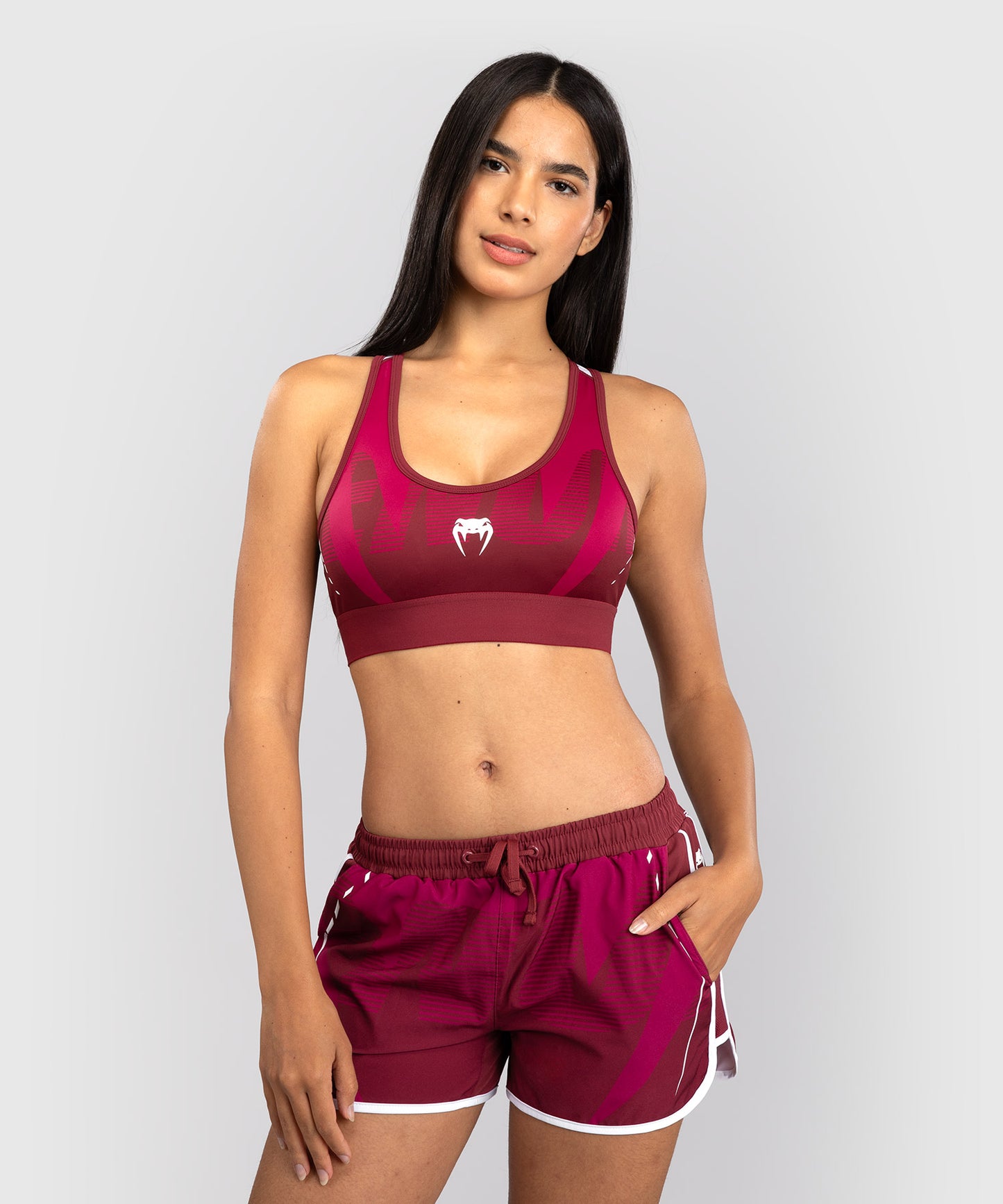 Venum Adrenaline Women's Sports Bra - Burgundy/ Pink