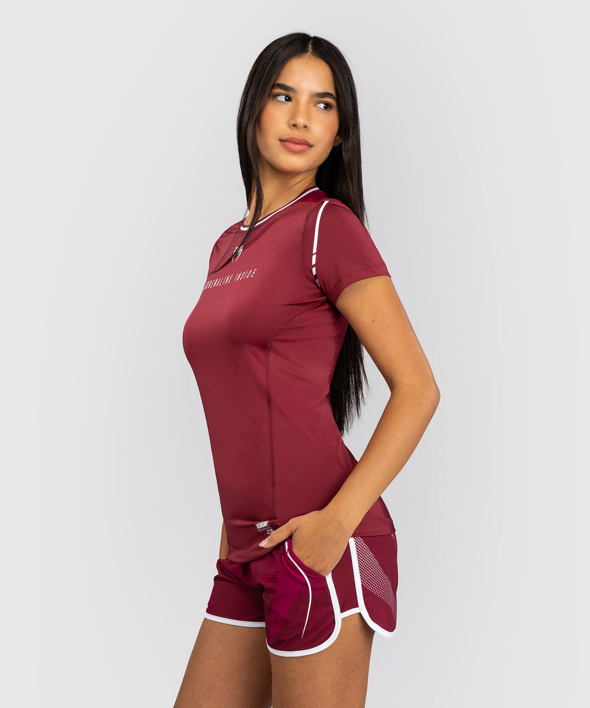Venum Adrenaline T-shirt Dry-Tech Donna – Borgogna/Rosa