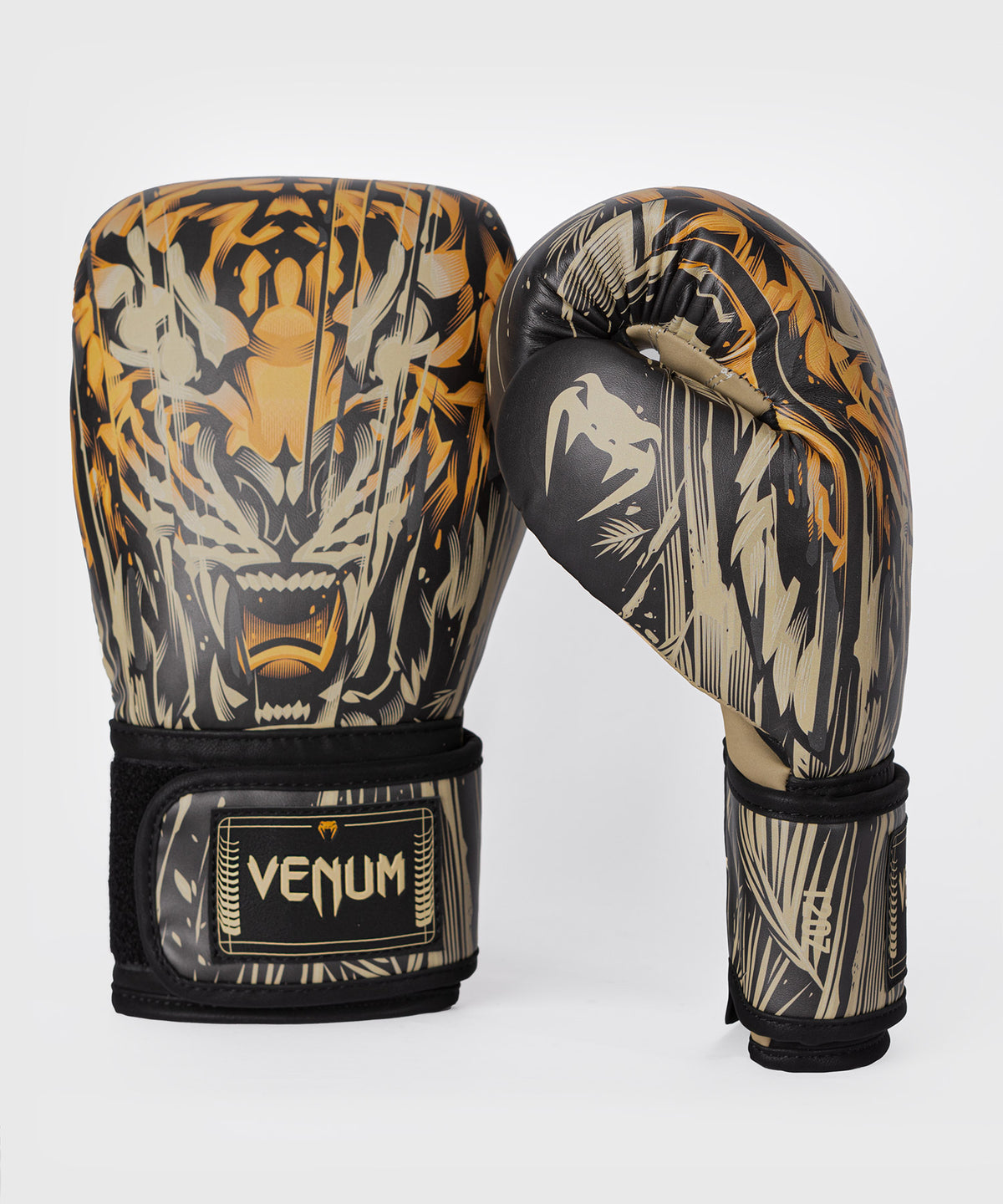 Venum Tiger Boxhandschuhe - Schwarz/Neonorange