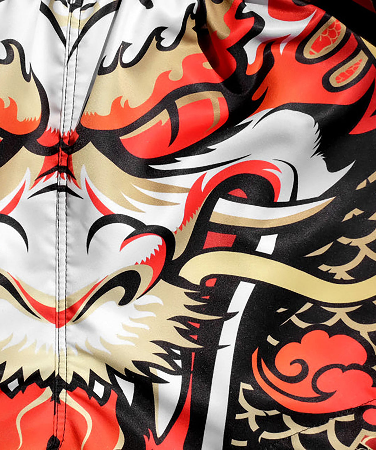 Tuff Dragon King Muay Thai Shorts - Rot