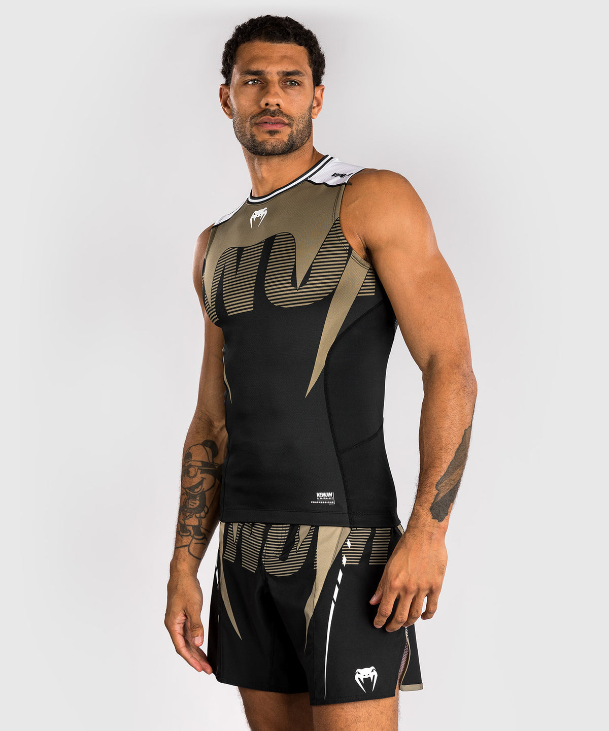 Rashguard Sans Manches Venum Adrenaline – Noir/Sable