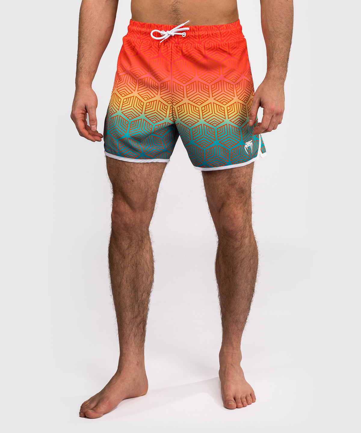 Venum Octane Boardshorts - Sunset Orange/Himmelblau