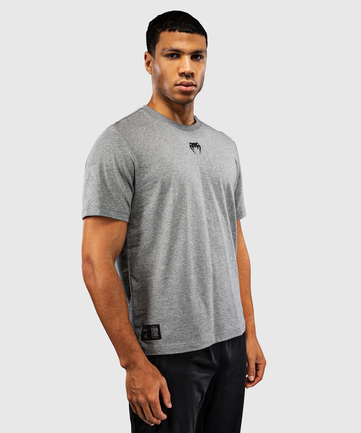 Venum Fight Icon Cotton T-Shirt - Light Heather Grey
