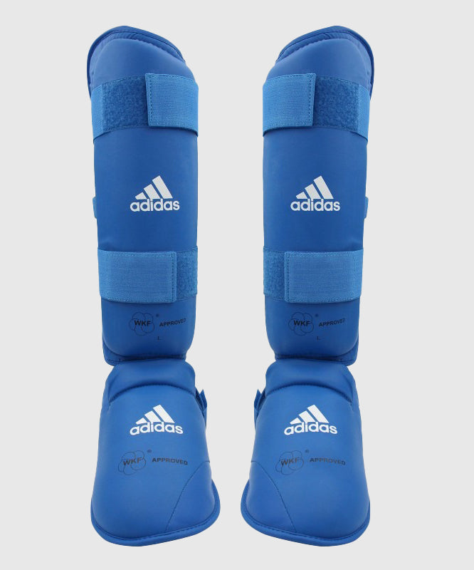 Adidas Protectores de Espinilla y Pie WKF - Azul