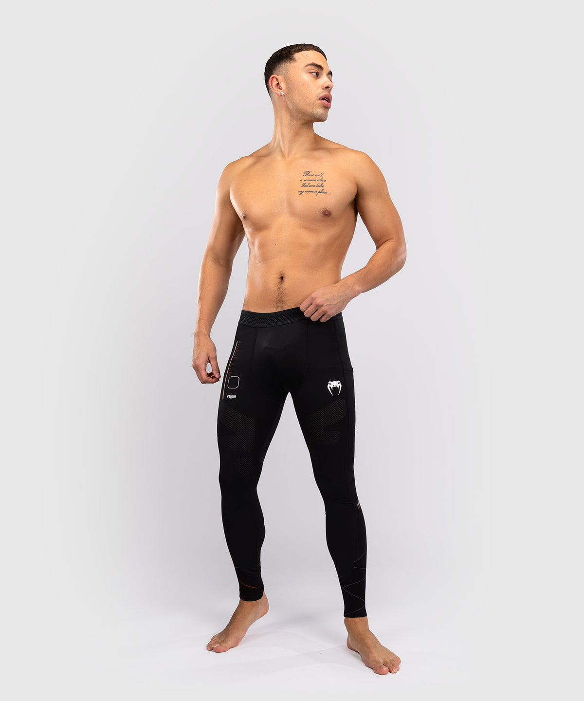 Pantalon de Compression Venum Tactical XT- Noir/Rouge Feu