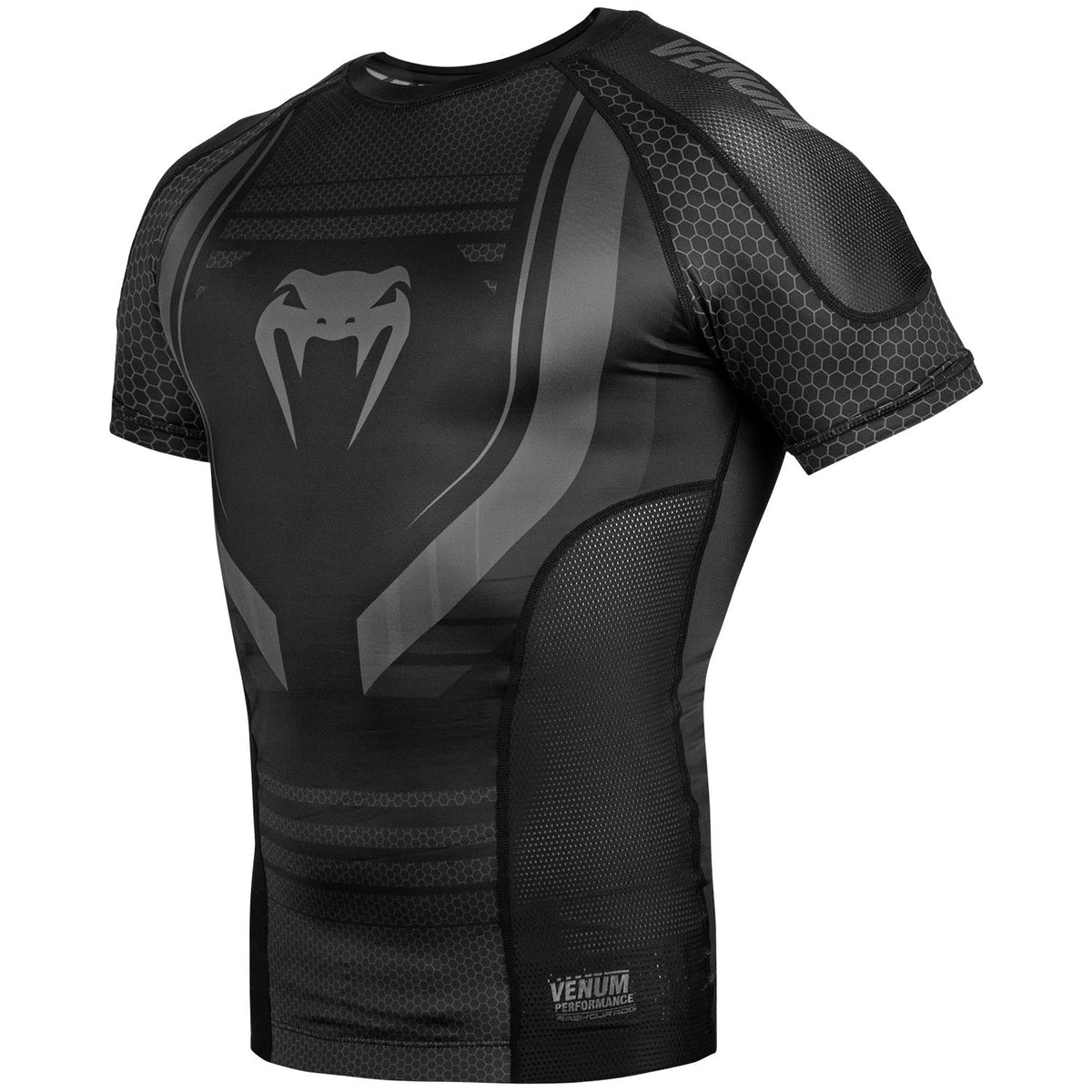 Venum Technical 2.0 Rashguard - Kurzarm - Schwarz/Schwarz